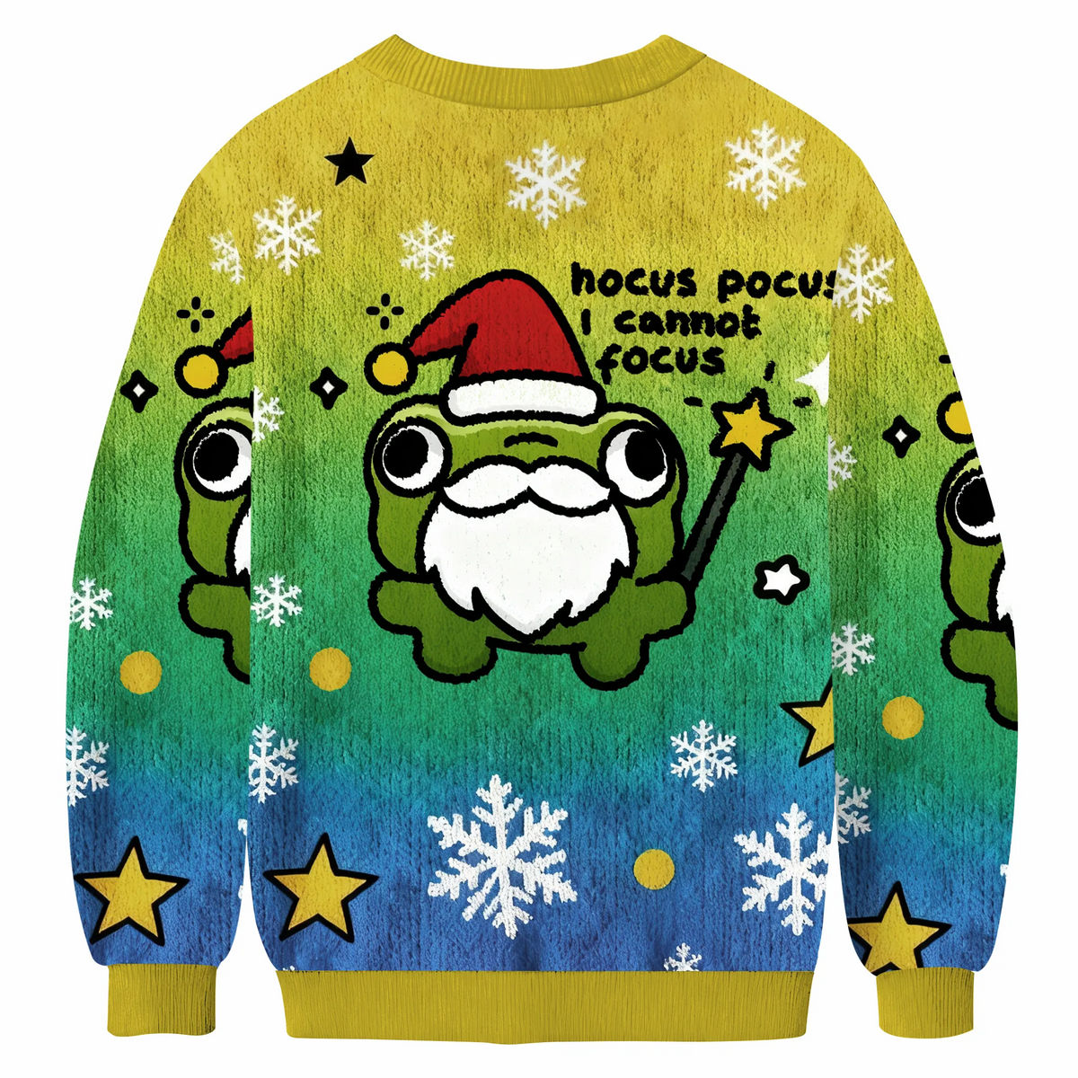 Hocus Pocus I Cannot Focus Funny Frog Funny Ugly Sweater, Ugly Xmas Sweater, Christmas Ugly Sweatshirt