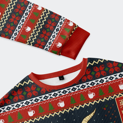 Naughty List Funny Ugly Sweater, Ugly Xmas Sweater, Christmas Ugly Sweatshirt