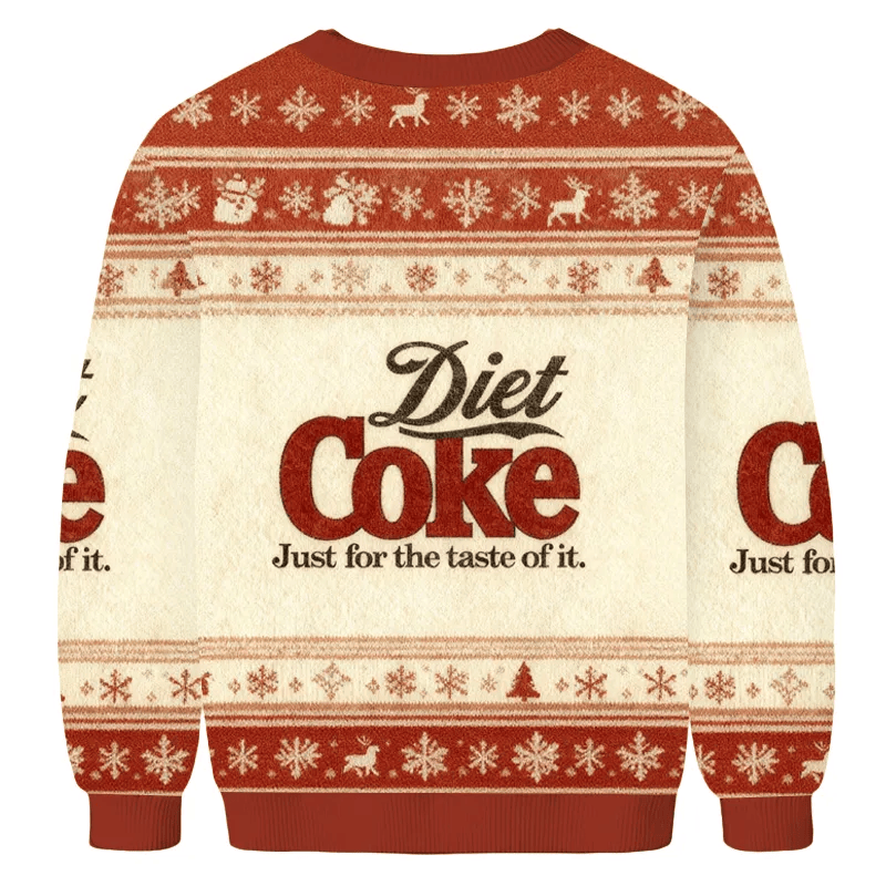 Diet Coke Just For The Taste Of It Ugly Sweater, Funny Ugly Christmas Sweater, Christmas Ugly Sweatshirt