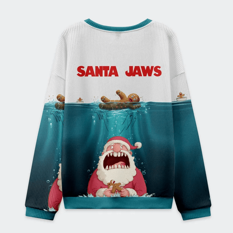 Santa’s Holiday Chaos Gingerbread Trouble Funny Ugly Sweater, Ugly Xmas Sweater, Christmas Ugly Sweatshirt