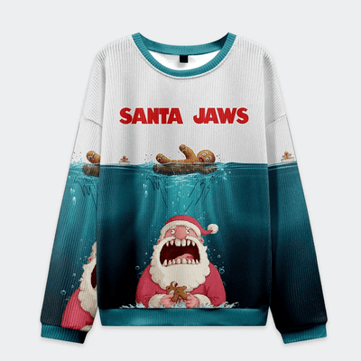 Santa’s Holiday Chaos Gingerbread Trouble Funny Ugly Sweater, Ugly Xmas Sweater, Christmas Ugly Sweatshirt
