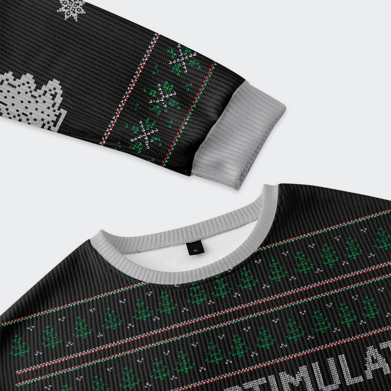 Dead Inside, Festive Outside Funny Ugly Sweater, Ugly Xmas Sweater, Christmas Ugly Sweatshirt
