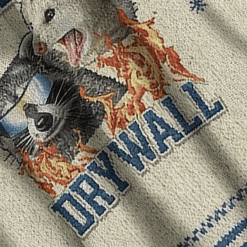 I Eat Drywall Funny Raccoon And Opossum Funny Ugly Sweater, Ugly Xmas Sweater, Christmas Ugly Sweatshirt