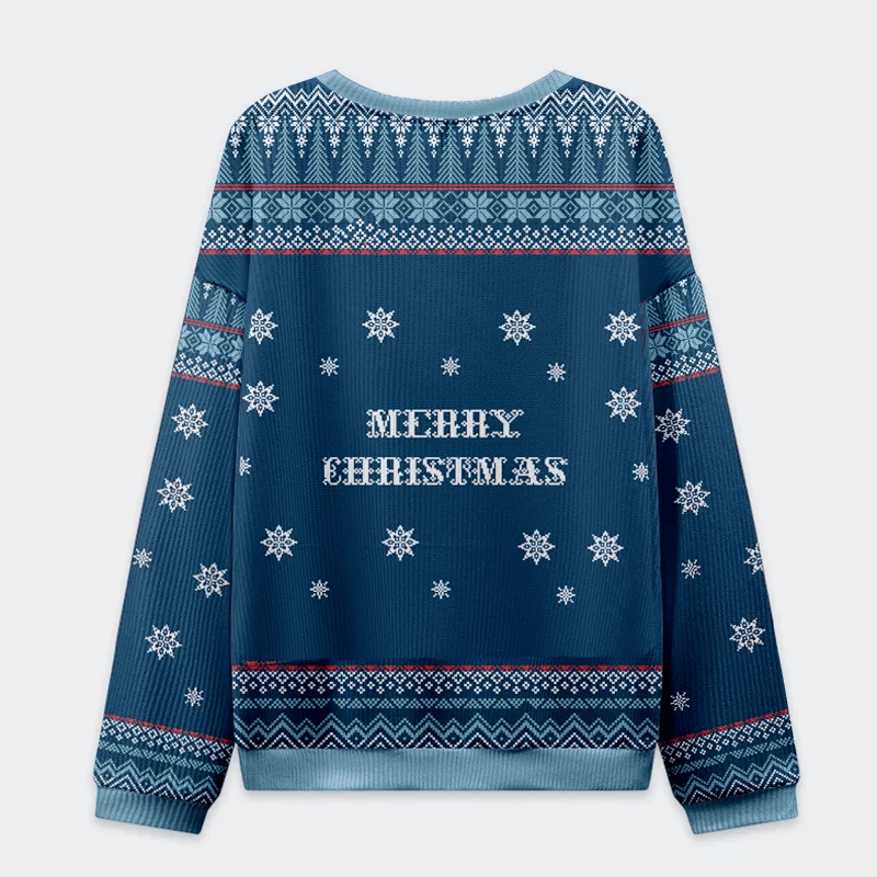 Funny Skull Deck the Halls and Not Your Colleagues Funny Ugly Sweater, Ugly Xmas Sweater, Christmas Ugly Sweatshirt