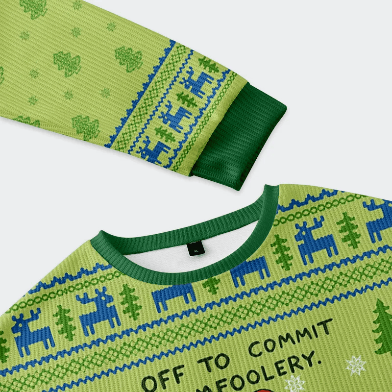 Capybara Is Ready To Do Something Bad Funny Ugly Sweater, Ugly Xmas Sweater, Christmas Ugly Sweatshirt
