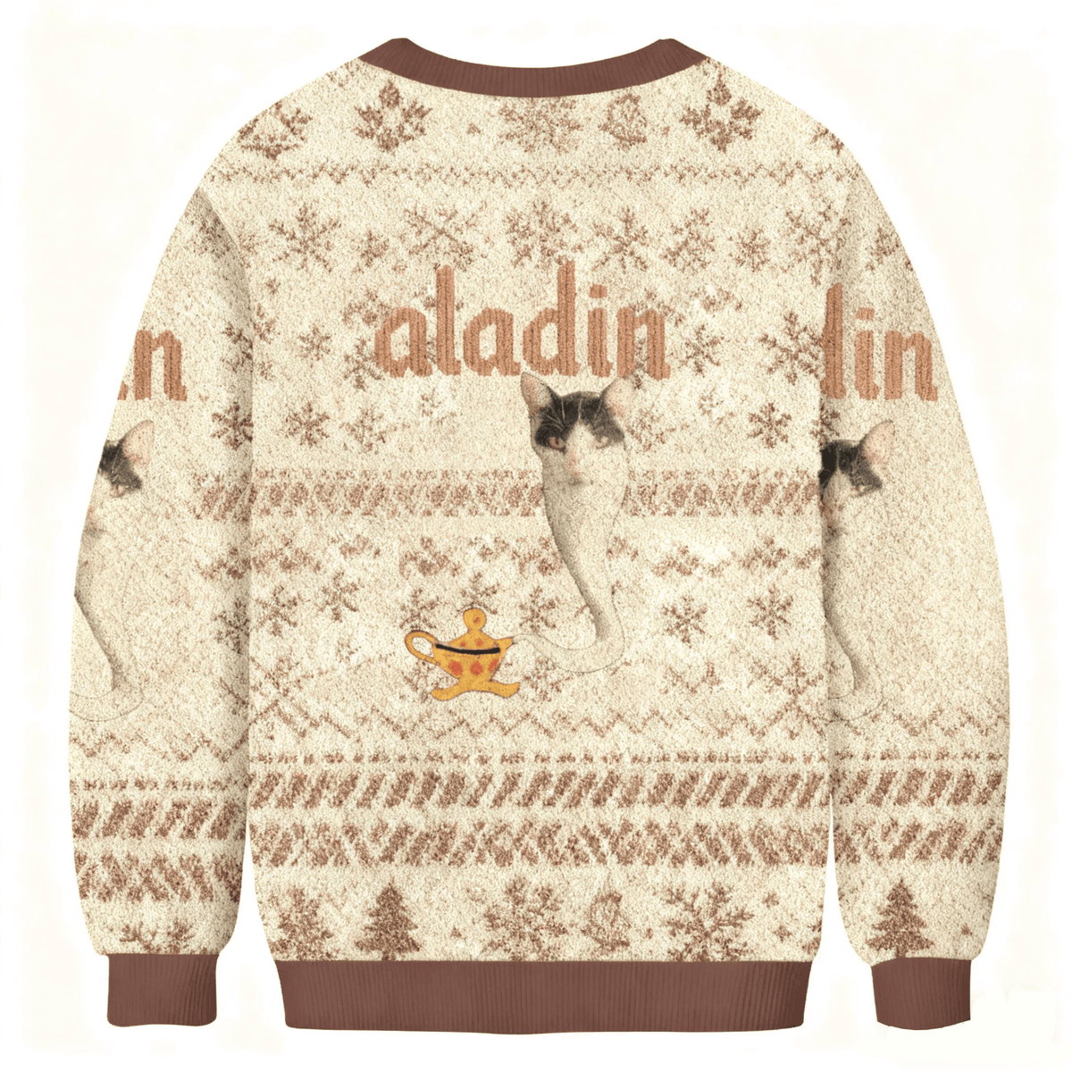 Aladin Cat Meme Funny Ugly Sweater, Ugly Xmas Sweater, Christmas Ugly Sweatshirt