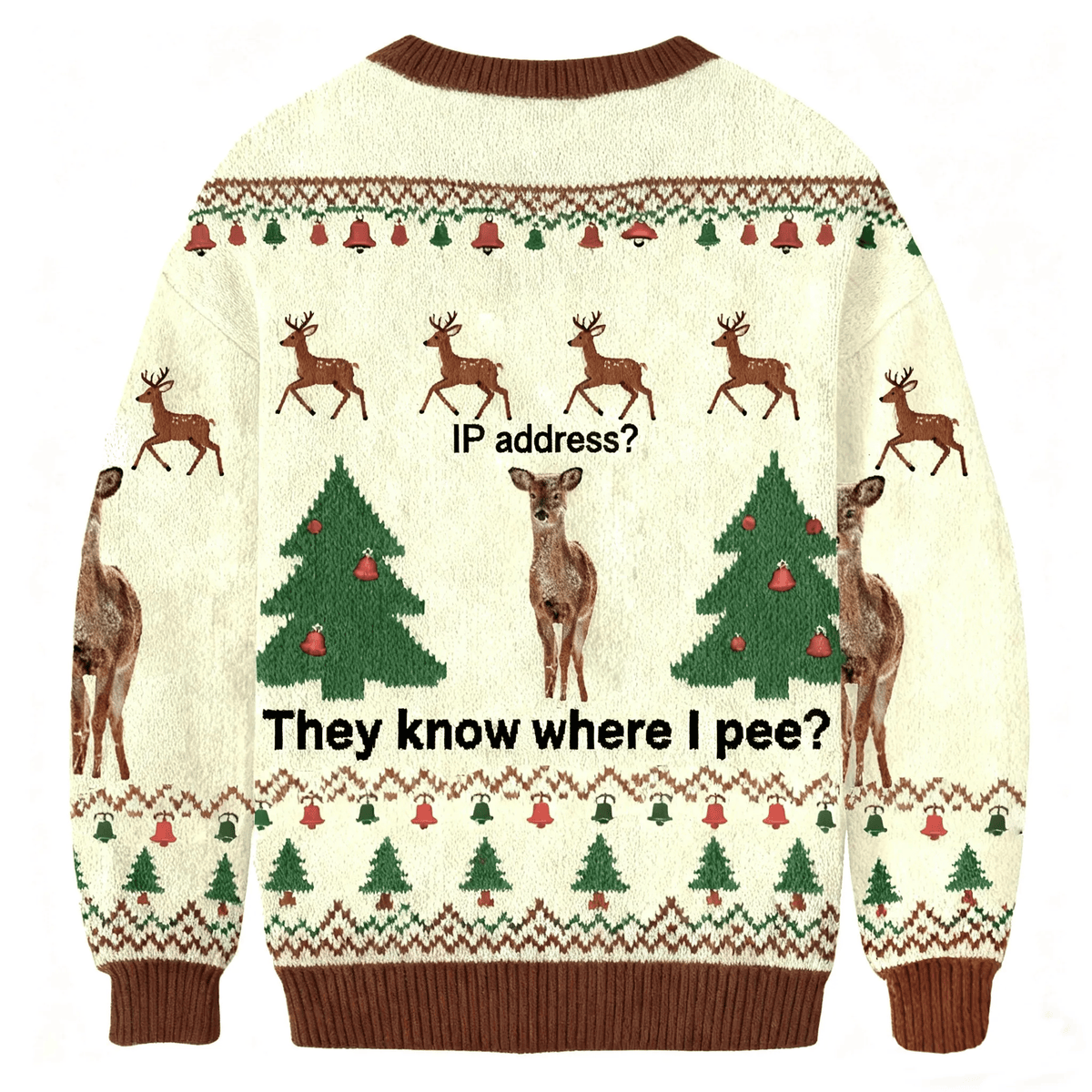 Funny IP Address Deer Funny Ugly Sweater, Ugly Xmas Sweater, Christmas Ugly Sweatshirt