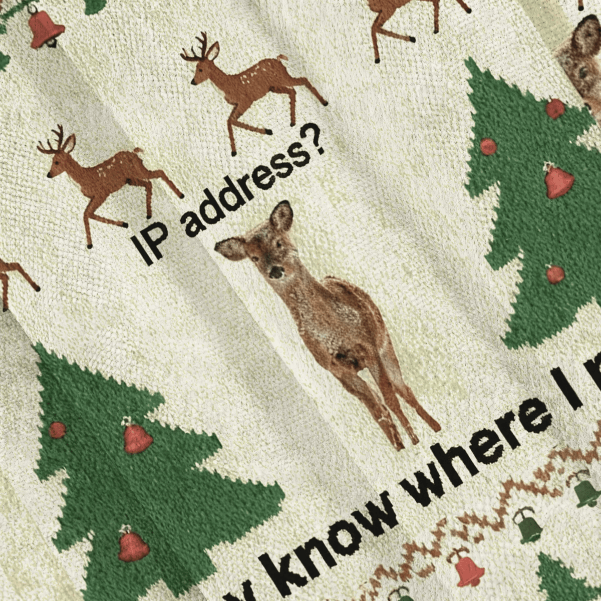 Funny IP Address Deer Funny Ugly Sweater, Ugly Xmas Sweater, Christmas Ugly Sweatshirt