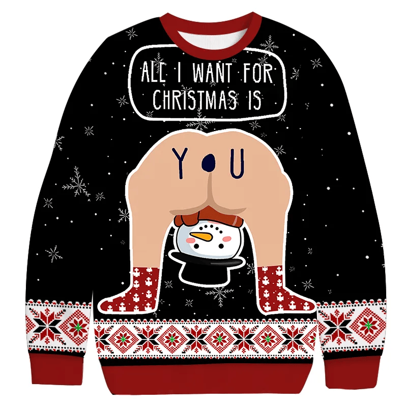 Hilarious Situations Christmas Ugly Sweatshirt, Vintage Christmas Sweater, Ugly Xmas Sweater