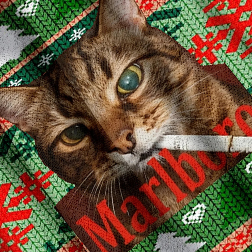 Funny Smoking Cat Ugly Sweater, Funny Meme Christmas Sweater, Xmas Ugly Sweatshirt, Cat Lovers Gifts