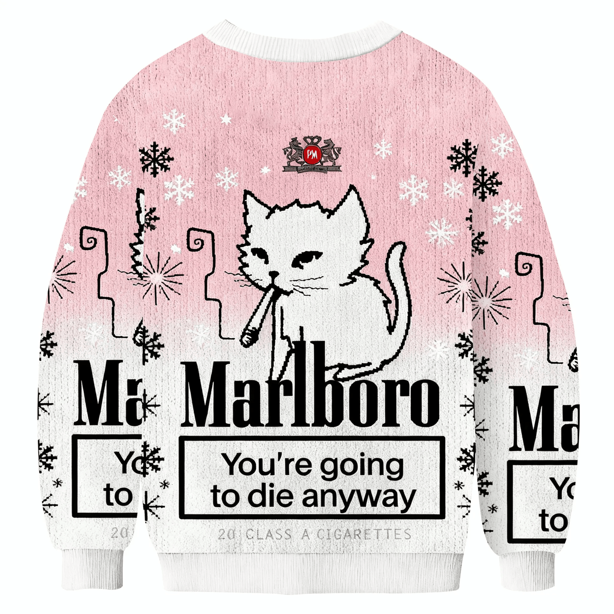 You’re Going To Die Anyway Funny Cat Funny Ugly Sweater, Ugly Xmas Sweater, Christmas Ugly Sweatshirt