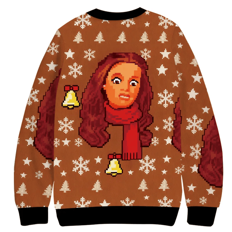 Doll Face Meme Vintage Christmas Sweater, Ugly Xmas Sweater, Christmas Ugly Sweatshirt