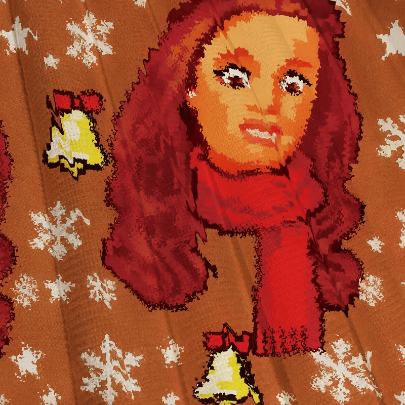 Doll Face Meme Vintage Christmas Sweater, Ugly Xmas Sweater, Christmas Ugly Sweatshirt