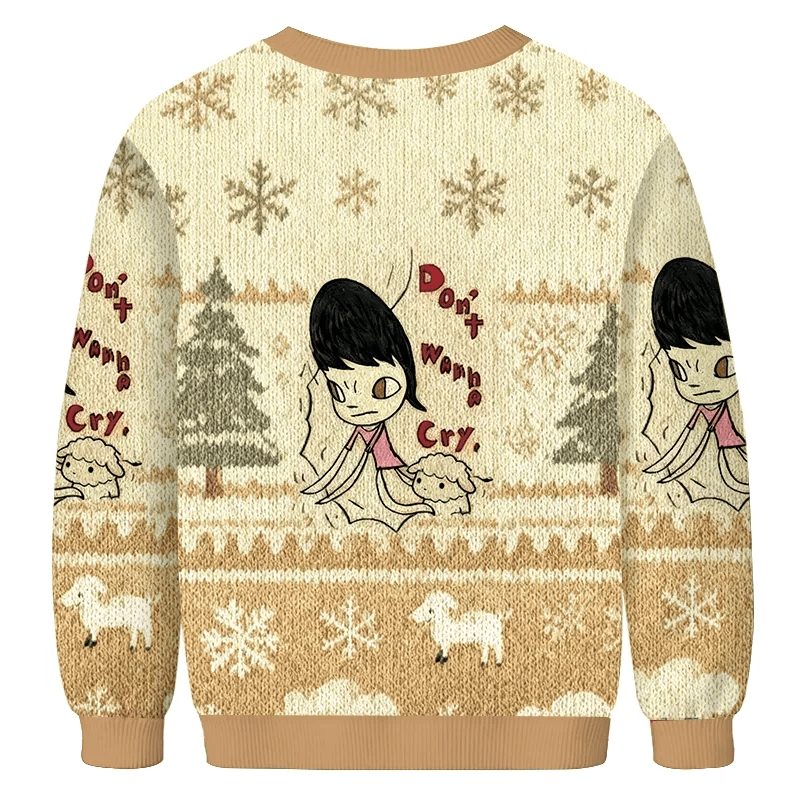 Don't Wanna Cry Christmas Ugly Sweatshirt, Vintage Christmas Sweater, Ugly Xmas Sweater