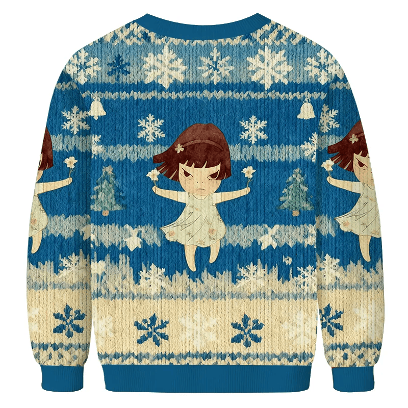 Fierce Girl Vintage Christmas Sweater, Ugly Xmas Sweater, Christmas Ugly Sweatshirt