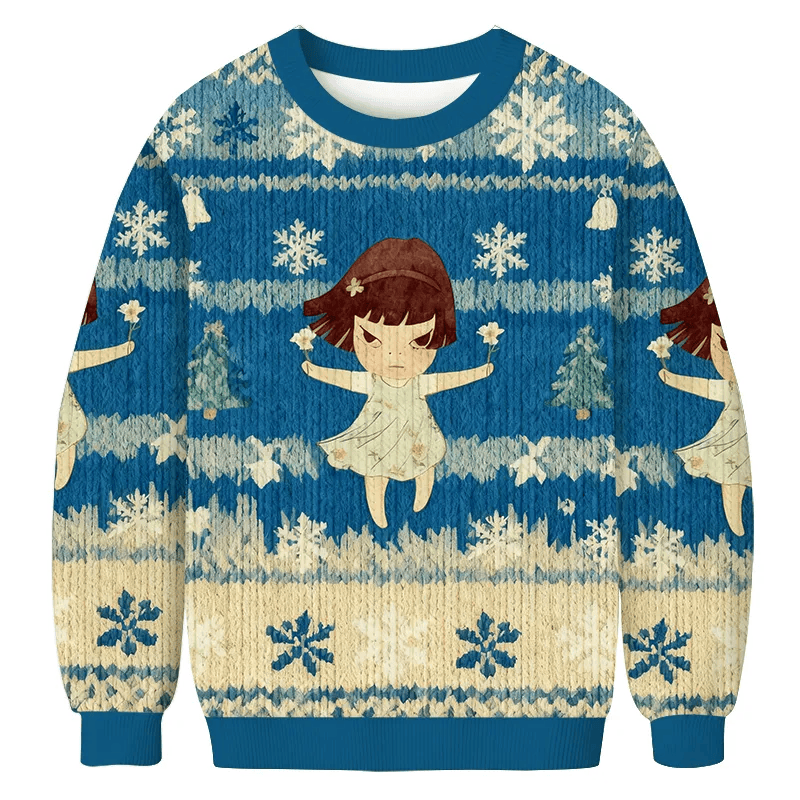 Fierce Girl Vintage Christmas Sweater, Ugly Xmas Sweater, Christmas Ugly Sweatshirt