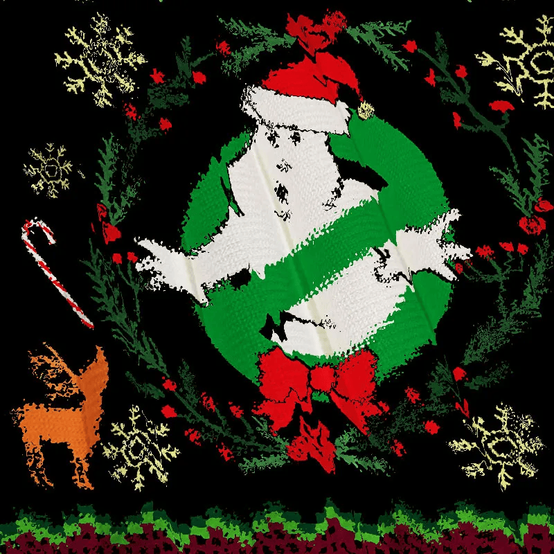 Bustin Ghostbusters Christmas Ugly Sweatshirt, Vintage Christmas Sweater, Ugly Xmas Sweater ZZIPREV