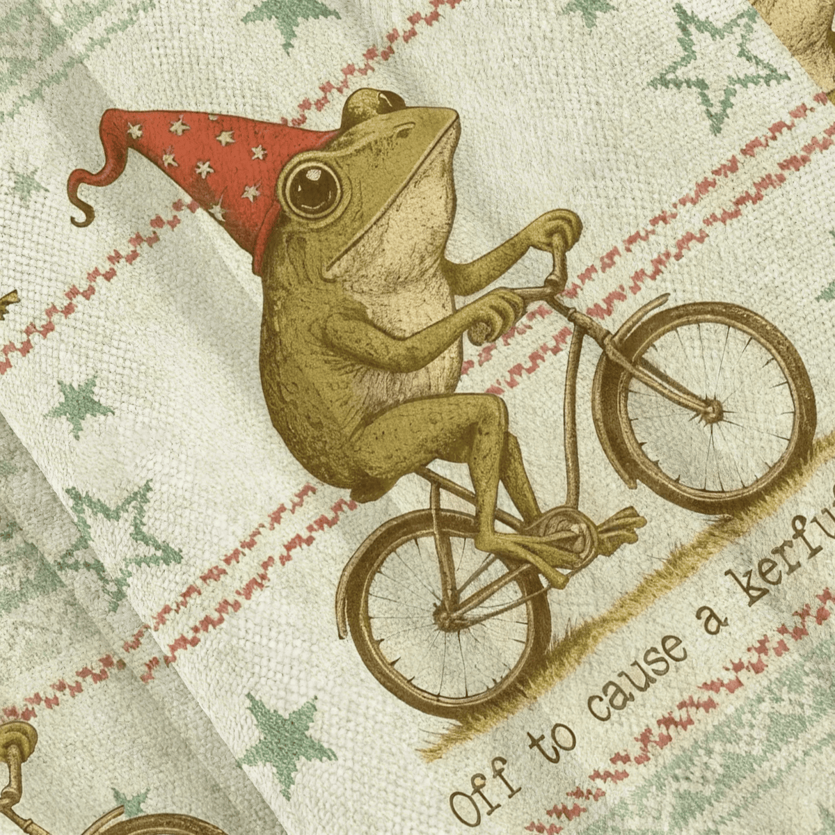 Off To Cause A Kerfuffle Funny Frog Funny Ugly Sweater, Ugly Xmas Sweater, Christmas Ugly Sweatshirt