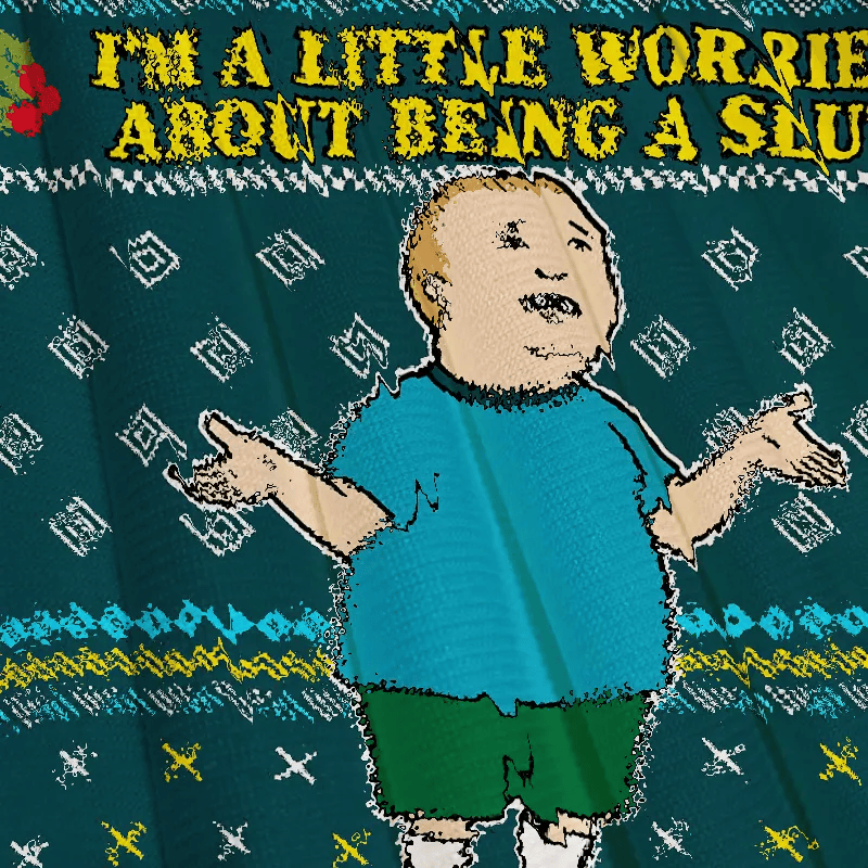 I'm A Little Worried Bobby Hill Ugly Sweater, Funny Christmas Ugly Sweatshirt, Xmas Ugly Sweater