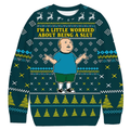 I'm A Little Worried Bobby Hill Ugly Sweater, Funny Christmas Ugly Sweatshirt, Xmas Ugly Sweater