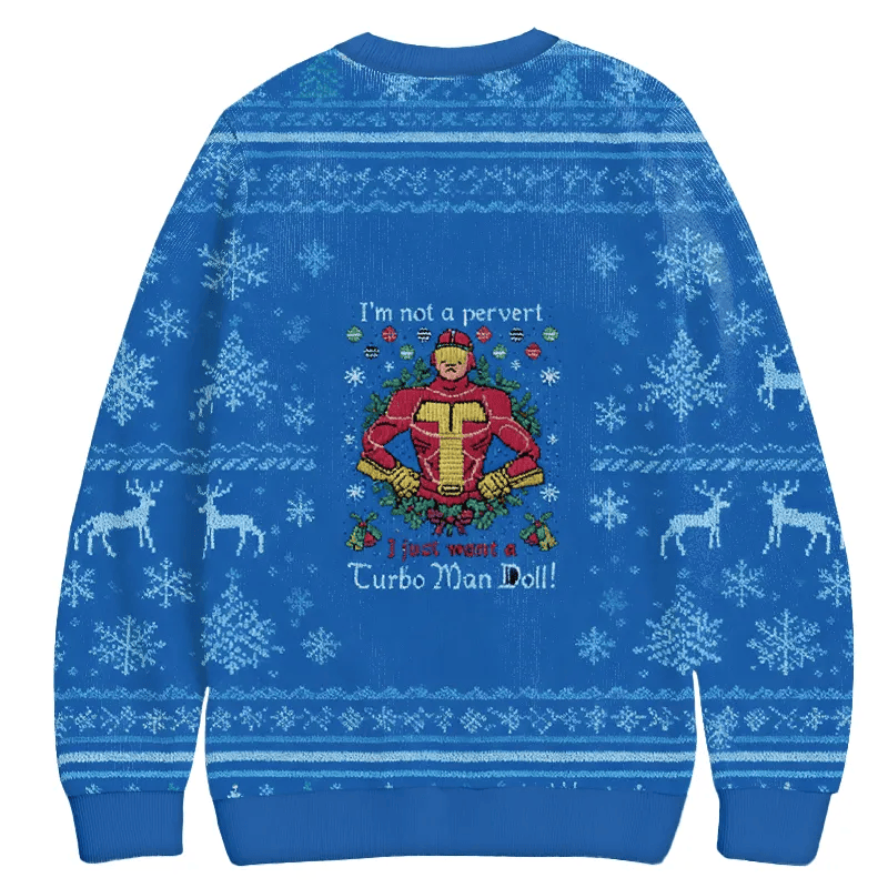 Not a Pervert Christmas Ugly Sweatshirt, Vintage Christmas Sweater, Ugly Xmas Sweater