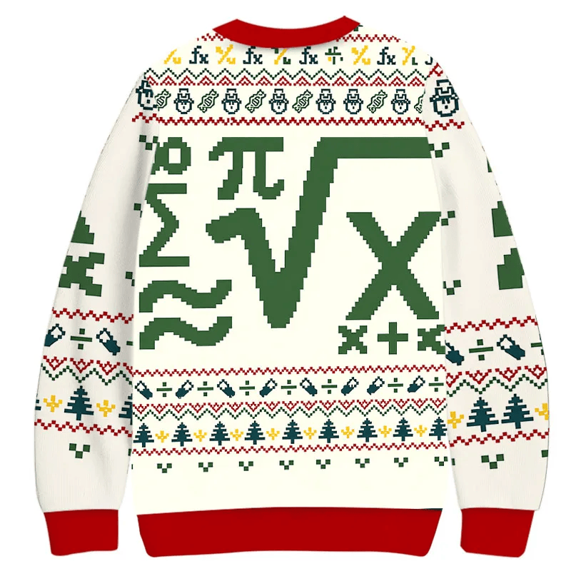 Math Equation Ugly Sweater, Funny Christmas Ugly Sweatshirt, Xmas Ugly Sweater, Gift Ideas For Math Lovers
