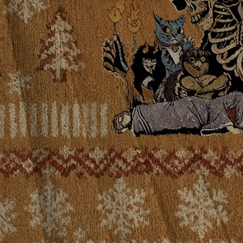 The Yokai Club Vintage Christmas Sweater, Ugly Xmas Sweater, Christmas Ugly Sweatshirt
