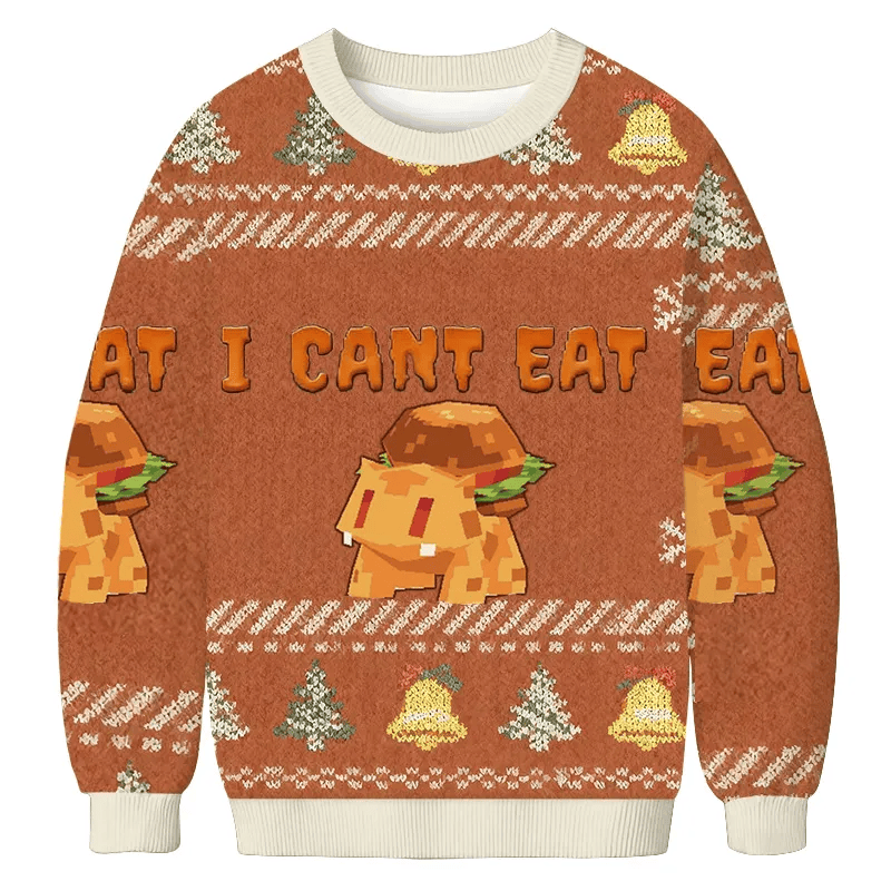 I Can't Eat Funny Dog Meme Funny Ugly Sweater, Ugly Xmas Sweater, Christmas Ugly Sweatshirt