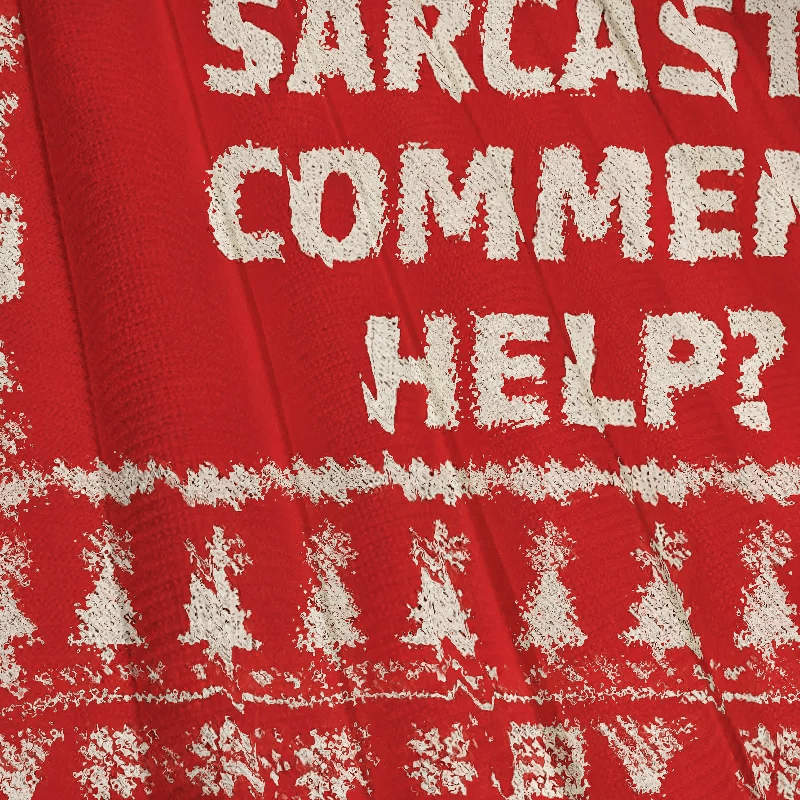 Will a Sarcastic Comment Help Vintage Christmas Sweater, Ugly Xmas Sweater, Christmas Ugly Sweatshirt