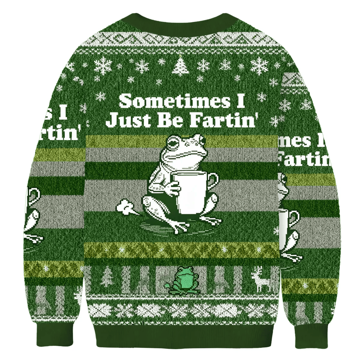 Sometimes I Just Be Fartin Frog Funny Ugly Sweater, Ugly Xmas Sweater, Christmas Ugly Sweatshirt