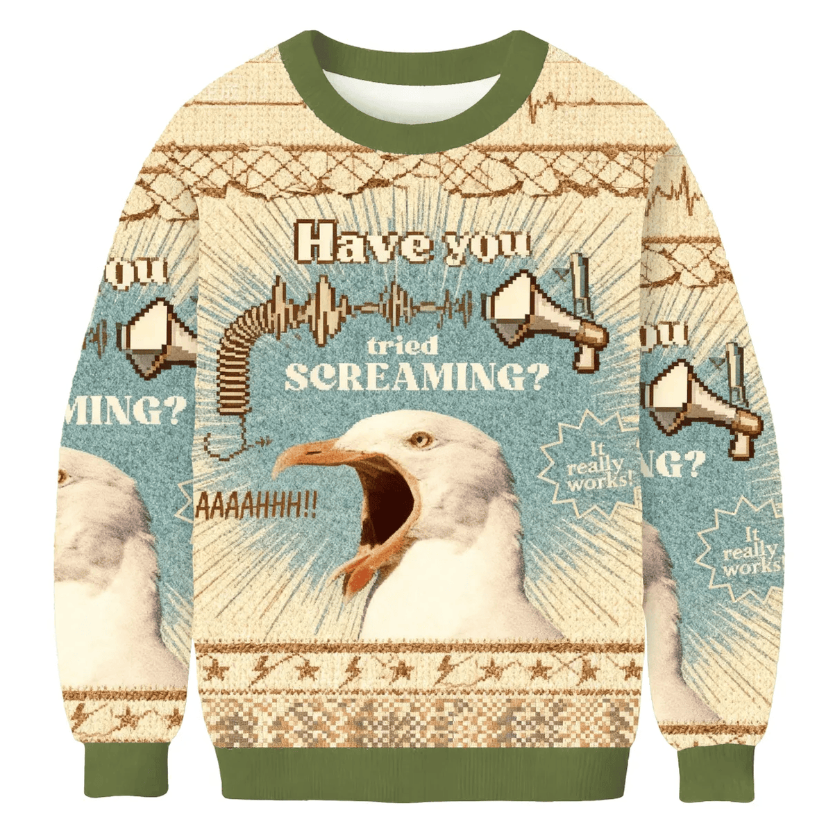 Have You Tried Screaming Funny Ugly Sweater, Ugly Xmas Sweater, Christmas Ugly Sweatshirt