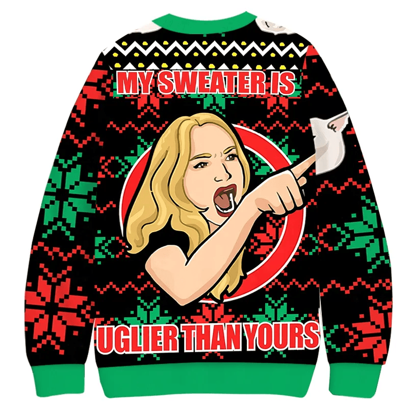 My Sweater Uglier Than Yours Ugly Sweater, Funny Christmas Ugly Sweatshirt, Xmas Ugly Sweater
