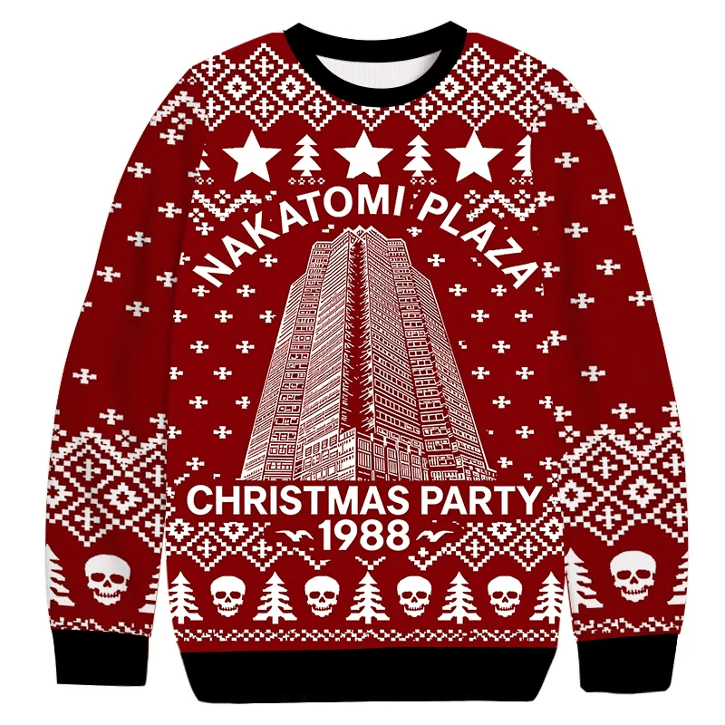Nakatomi Plaza Christmas Party 1988 Vintage Christmas Sweater, Ugly Xmas Sweater, Christmas Ugly Sweatshirt ZZIPREV