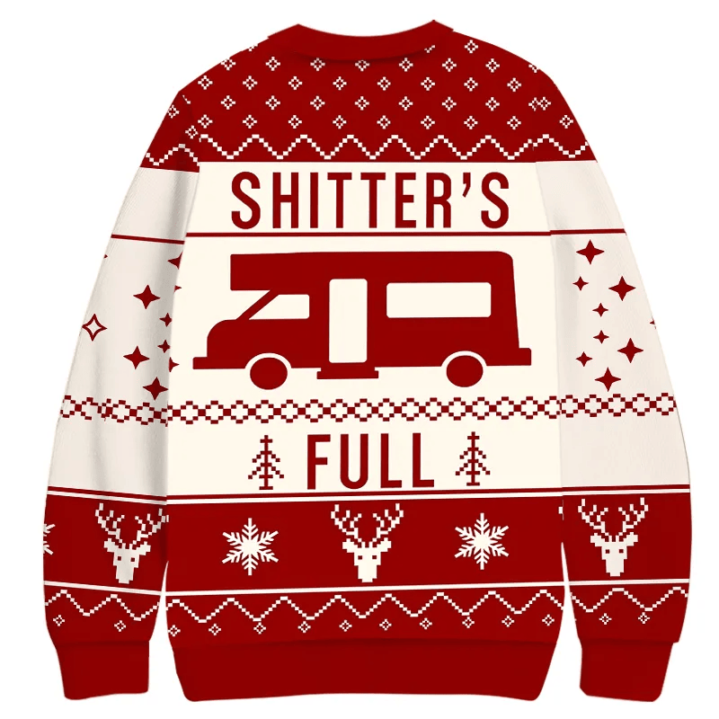 Funny RV Vintage Christmas Sweater, Ugly Xmas Sweater, Christmas Ugly Sweatshirt