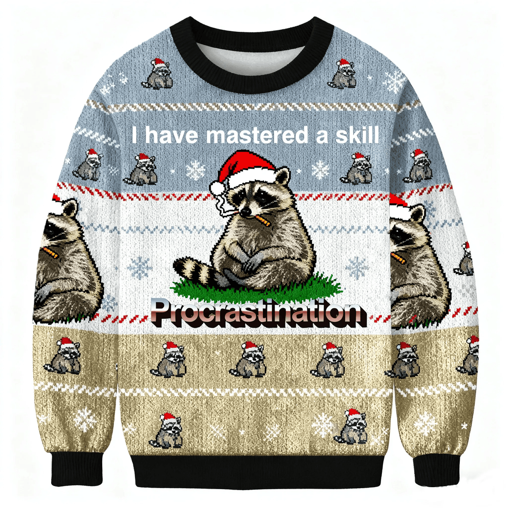 I Have Mastered A Skill Procrastination Funny Ugly Sweater, Ugly Xmas Sweater, Christmas Ugly Sweatshirt