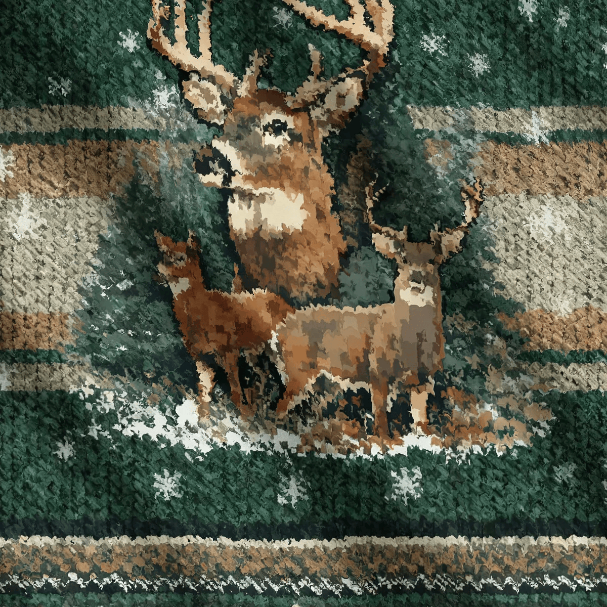 Funny Deer Forest Funny Ugly Sweater, Ugly Xmas Sweater, Christmas Ugly Sweatshirt
