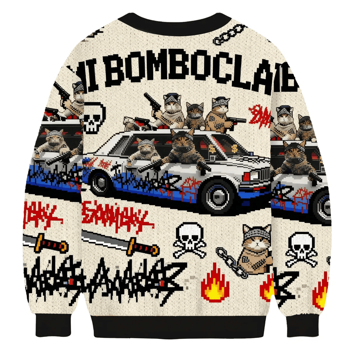 Funny Cat Gang Funny Ugly Sweater, Ugly Xmas Sweater, Christmas Ugly Sweatshirt