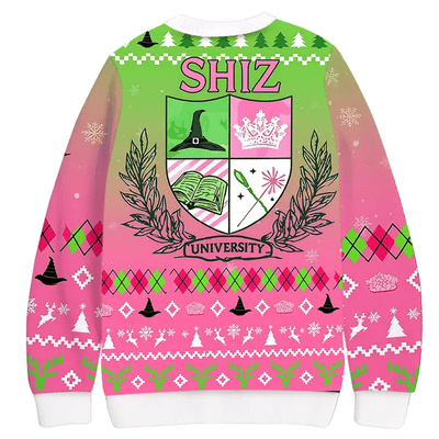 Wick-ed Ugly Sweater, Funny Christmas Ugly Sweatshirt, Xmas Ugly Sweater, Witch Gift