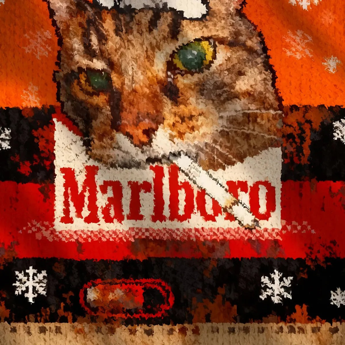 Cigarette Smoking Cat Ugly Sweater, Funny Meme Christmas Sweater, Xmas Ugly Sweatshirt, Gift Ideas For Cat Lovers