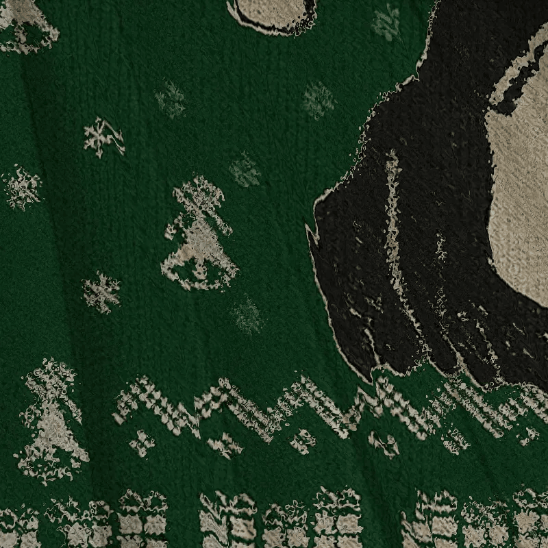 Frog Wearing Santa Hat Green Vintage Christmas Sweater, Ugly Xmas Sweater, Christmas Ugly Sweatshirt