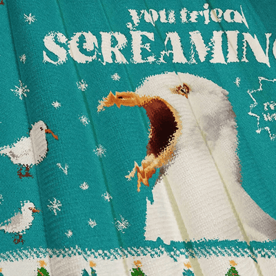 Have You Tried Screaming Vintage Christmas Sweater, Ugly Xmas Sweater, Christmas Ugly Sweatshirt