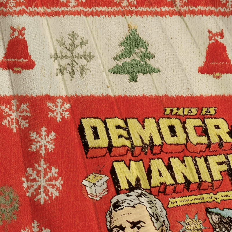 This is Democracy Manifest Vintage Christmas Sweater, Ugly Xmas Sweater, Christmas Ugly Sweatshirt