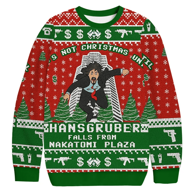 Die Hard Vintage Christmas Sweater, Ugly Xmas Sweater, Christmas Ugly Sweatshirt ZZIPREV