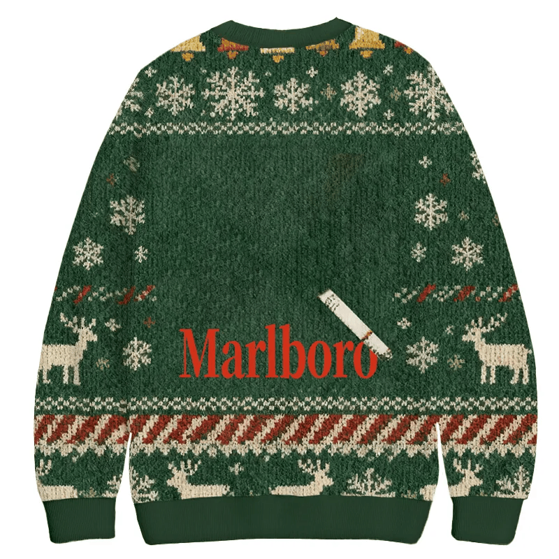 Custom Cat Portraits Smoking Vintage Christmas Sweater, Ugly Xmas Sweater, Christmas Ugly Sweatshirt
