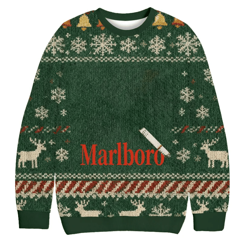 Custom Cat Portraits Smoking Vintage Christmas Sweater, Ugly Xmas Sweater, Christmas Ugly Sweatshirt