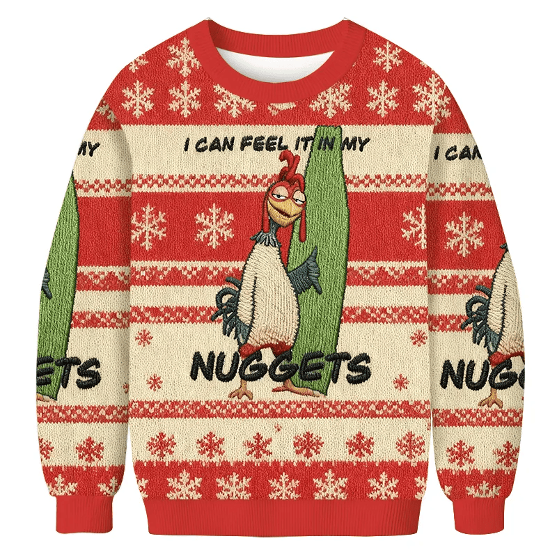Chicken Joe Vintage Christmas Sweater, Ugly Xmas Sweater, Christmas Ugly Sweatshirt