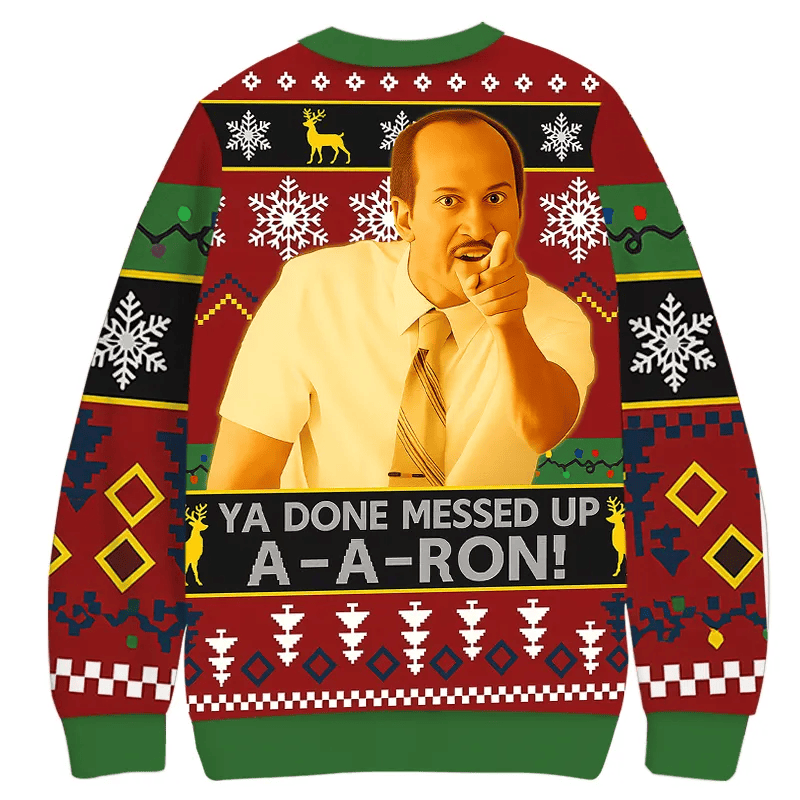 Ya Done Messed Up Key And Peele Ugly Sweater, Funny Christmas Ugly Sweatshirt, Xmas Ugly Sweater