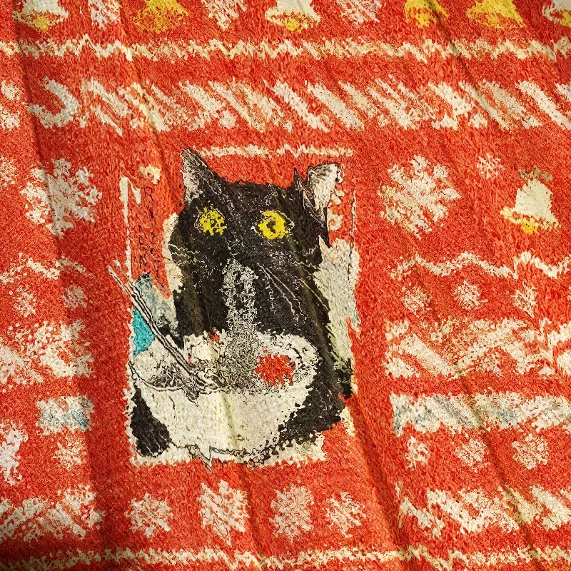 Cute Cat Eating Ramen Vintage Christmas Sweater, Ugly Xmas Sweater, Christmas Ugly Sweatshirt