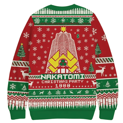 Nakatomi Corporation Christmas Party Christmas Sweater, Ugly Xmas Sweater, Christmas Ugly Sweatshirt ZZIPREV
