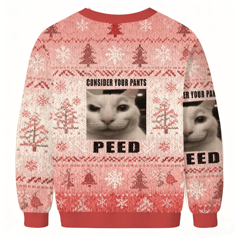 Consider Your Pants Peed Meme Vintage Christmas Sweater, Ugly Xmas Sweater, Christmas Ugly Sweatshirt